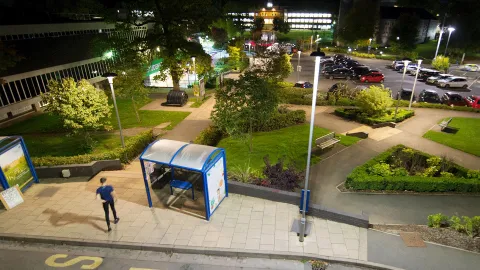 AMPERA luminaires have improves visibility and safety for students at Keele University while reducing energy costs